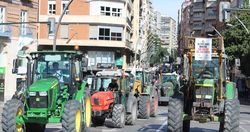 Manifestacin agricultores y ganaderos en Murcia