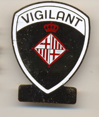 Placa de Vigilante de Area de Barcelona