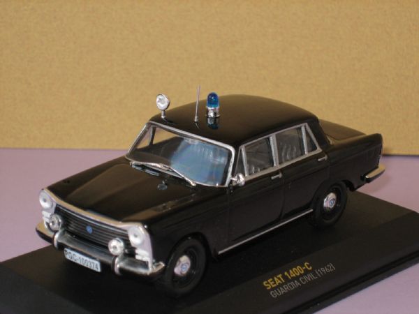 Vehiculo Miniatura Seat 1400-C de la Guardia Civil (1.962)