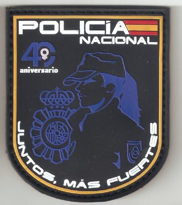 Emblema 40 Aniversario de la Mujer en Policia Nacional Espaa