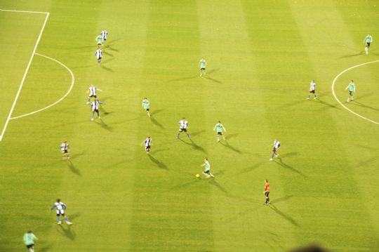 LA PB TOTANA ANIMO AL FC BARCELONA EN SU PARTIDO DE LIGA ANTE EL HERCULES FC