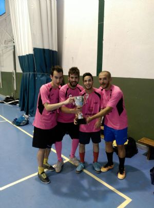 EL EQUIPO DE LA PEA BARCELONISTA DE TOTANA  MAMBO SE PROCLAMA CAMPEN DE LA LIGA DE FTBOL-SALA AFICIONADOS