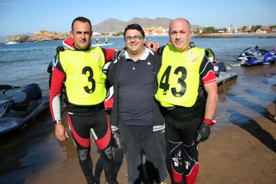 LOS PILOTOS DE MOTOS ACUATICAS, PATROCINADOS POR LA PB TOTANA, ANTONIO COSTA Y FRANCISCO SANCHEZ ,  SE PROCLAMAN EN GRAN CANARIA, CAMPEON DE ESPAA EN F1 Y TERCERO EN F2 RESPECTIVAMENTE 