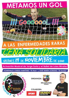 SANDRO ROSELL ASISTIRA  A LA CENA SOLIDARIA 