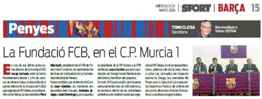 LA PB TOTANA EN EL DIARIO SPORT