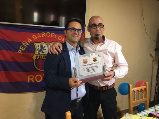 LA PEA BARCELONISTA DE TOTANA ESTUVO PRESENTE EN EL VII ANIVERSARIO DE LA PB ROLDN