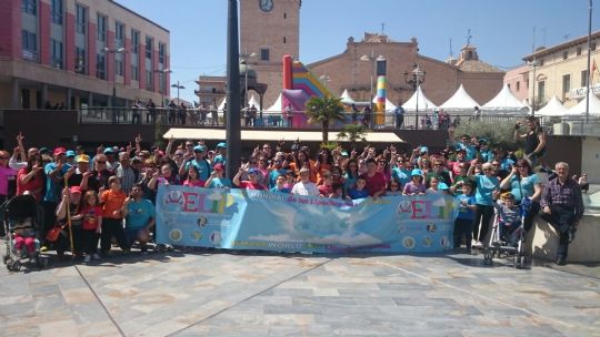 LAS PEAS BARCELONISTAS DE TOTANA Y DE ROLDN PARTICIPAN EN LA IV CAMINATA SOLIDARIA POR LAS ENFERMEDADES RARAS