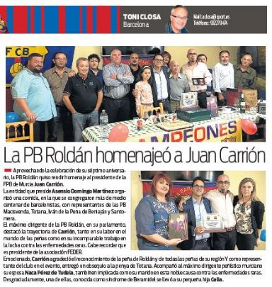 NUEVAMENTE LA PB TOTANA EN EL DIARIO SPORT