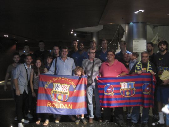 LAS PEAS BARCELONISTAS DE MURCIA CON EL RIGAL BARCELONA 