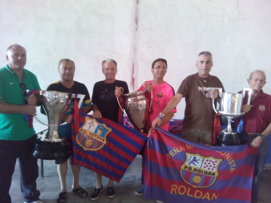 LA PEA BARCELONISTA DE TOTANA CELEBR SU XVIII ANIVERSARIO Y LA CONSECUCIN DEL TRIPLETE