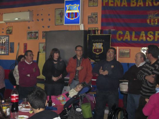 LA PEA BARCELONISTA DE TOTANA PARTICIPA EN EL XII ANIVERSARIO DE LA PEA BARCELONISTA DE CALASPARRA 