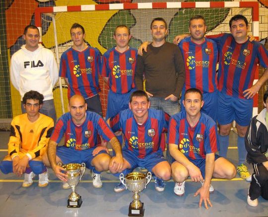 EL EQUIPO DE FUTBOL SALA DE LA PB TOTANA SE HA PROCLAMADO CAMPEON DE LA LIGA DE FUTBOL SALA INVIERNO 09/10 Y CAMPEON DEL PLAY-OFF