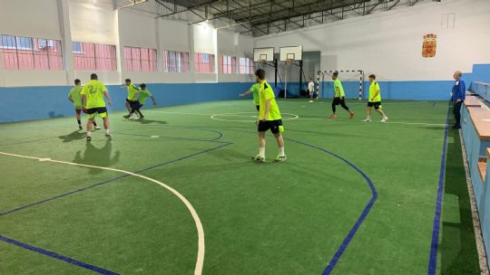 Partido de navidad en el centro penitenciario de Murcia.