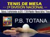 NUEVO PARTIDO DE TENIS DE MESA DE LA PB TOTANA T.M. EN CASA