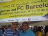 LA PB TOTANA  VISITA EL STAND DE DIFUSION DE  LA XXXIII TROBADA MUNDIAL DE PEAS BARCELONISTAS QUE SE CELEBRARA EN SAN SEBASTIAN 